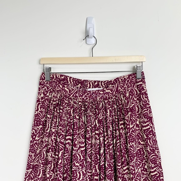 NWT Ba&sh Lenny Midi Skirt Raisin Size 2 - Picture 9 of 16